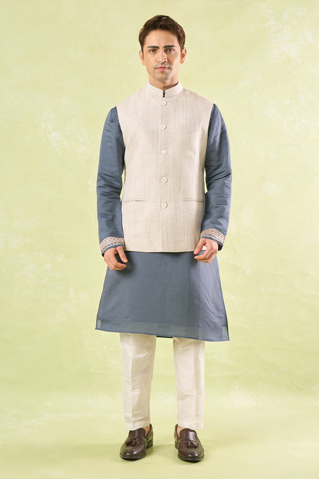 White Textured Jacket