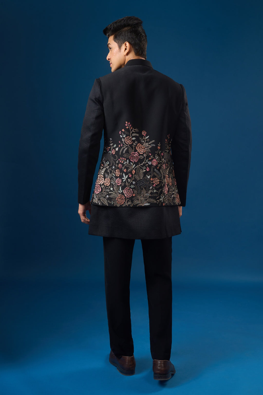 Coal Fauna Kurta-Bundi Set