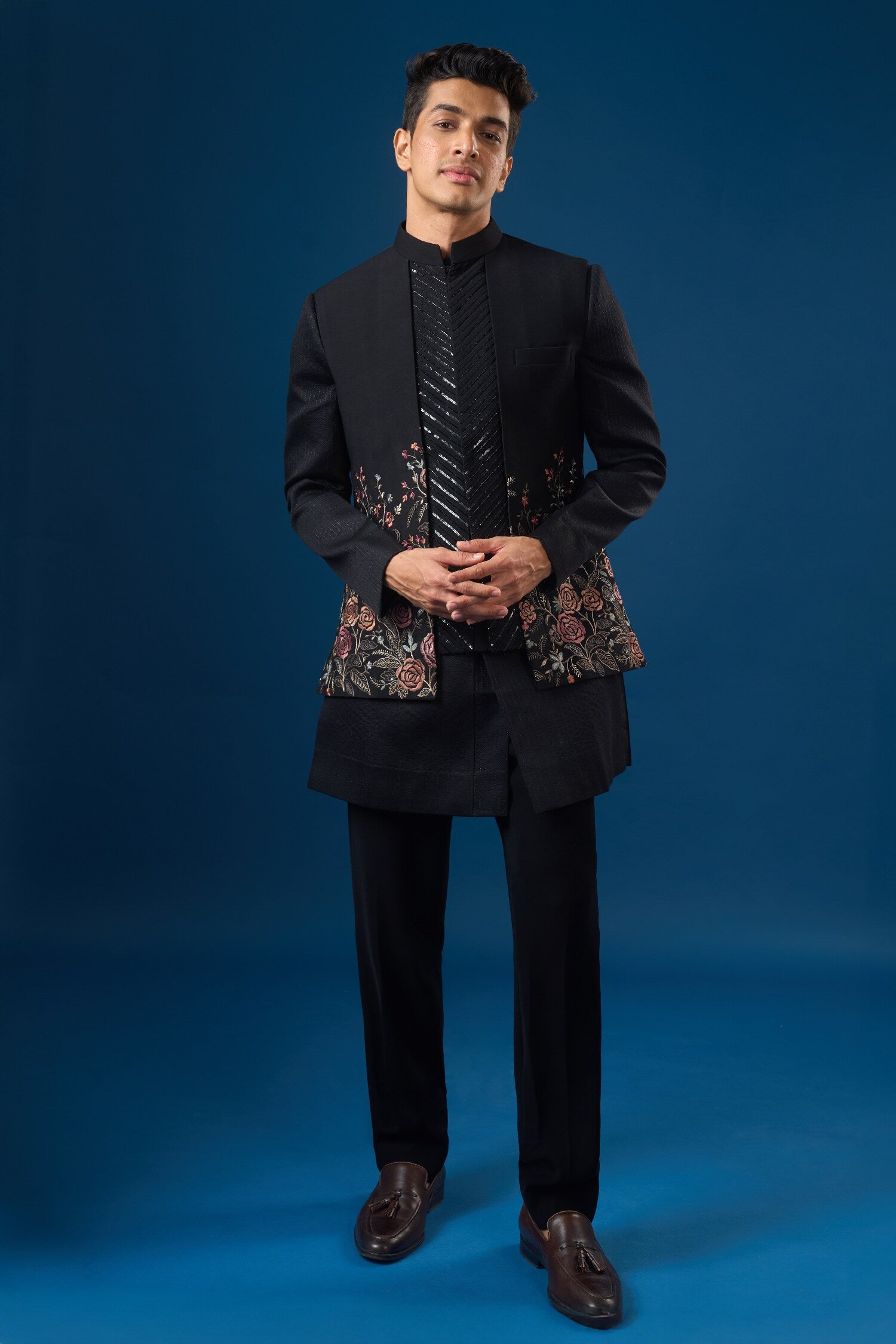 Coal Fauna Kurta-Bundi Set