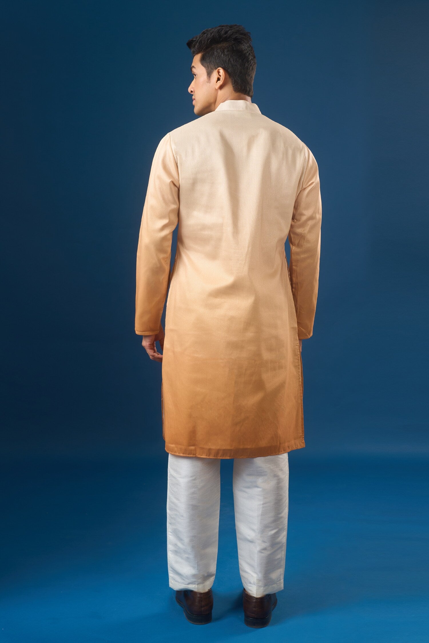 Yellow Ombre Kurta Set