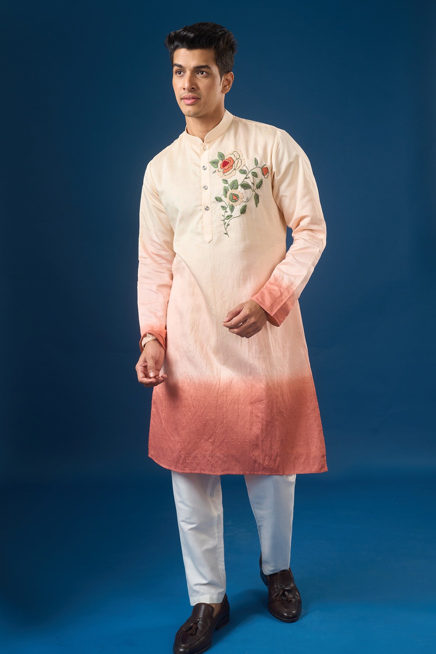 Pink Ombre Kurta Set