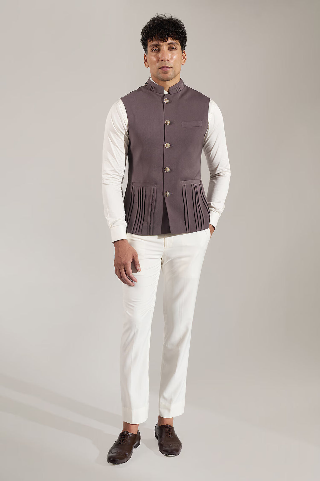 Grey Pinktuck Jacket