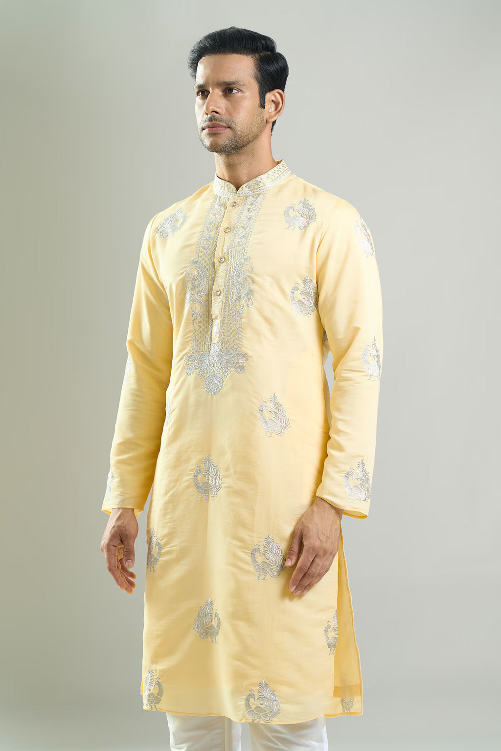 Yellow Embroidered Kurta Set