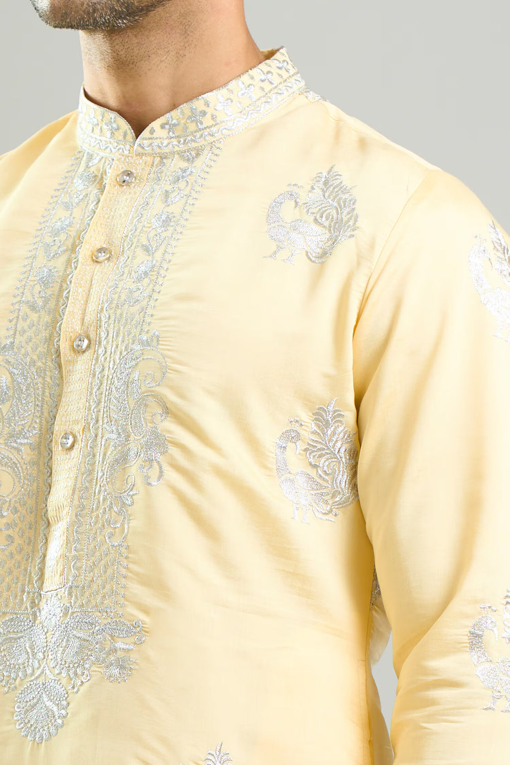 Yellow Embroidered Kurta Set