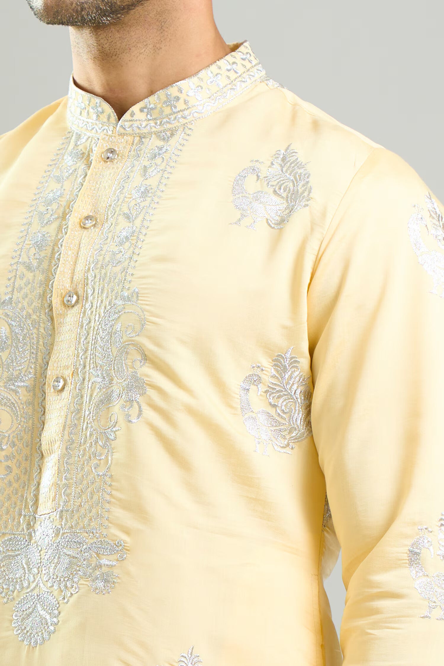 Yellow Embroidered Kurta Set
