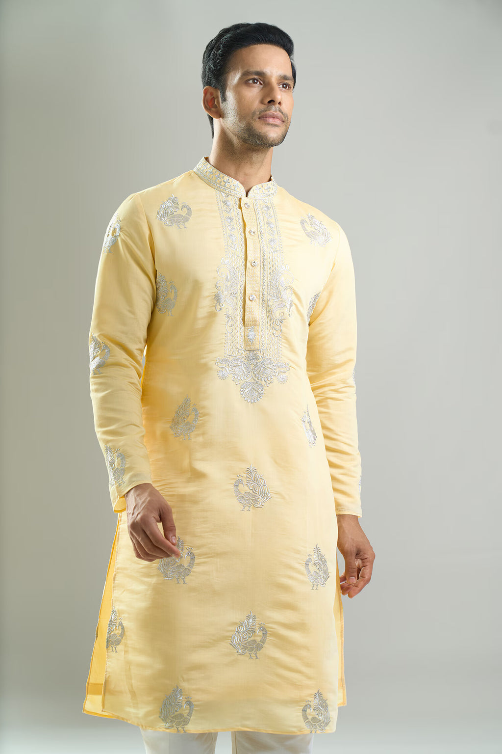 Yellow Embroidered Kurta Set