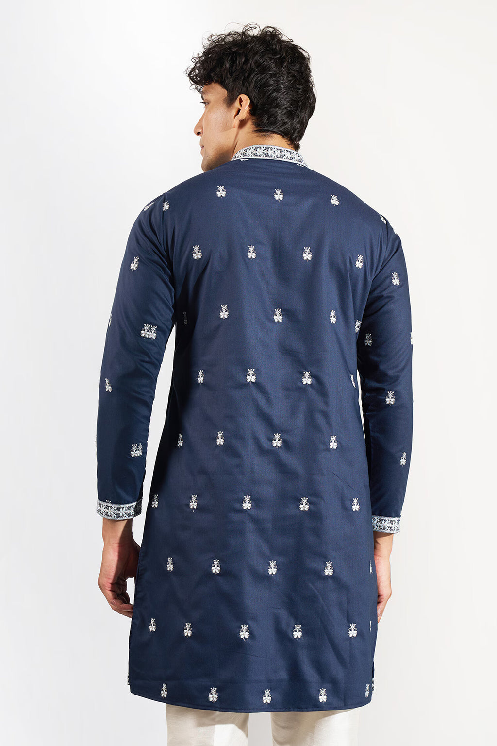 Royal Blue Embroidered Kurta Set
