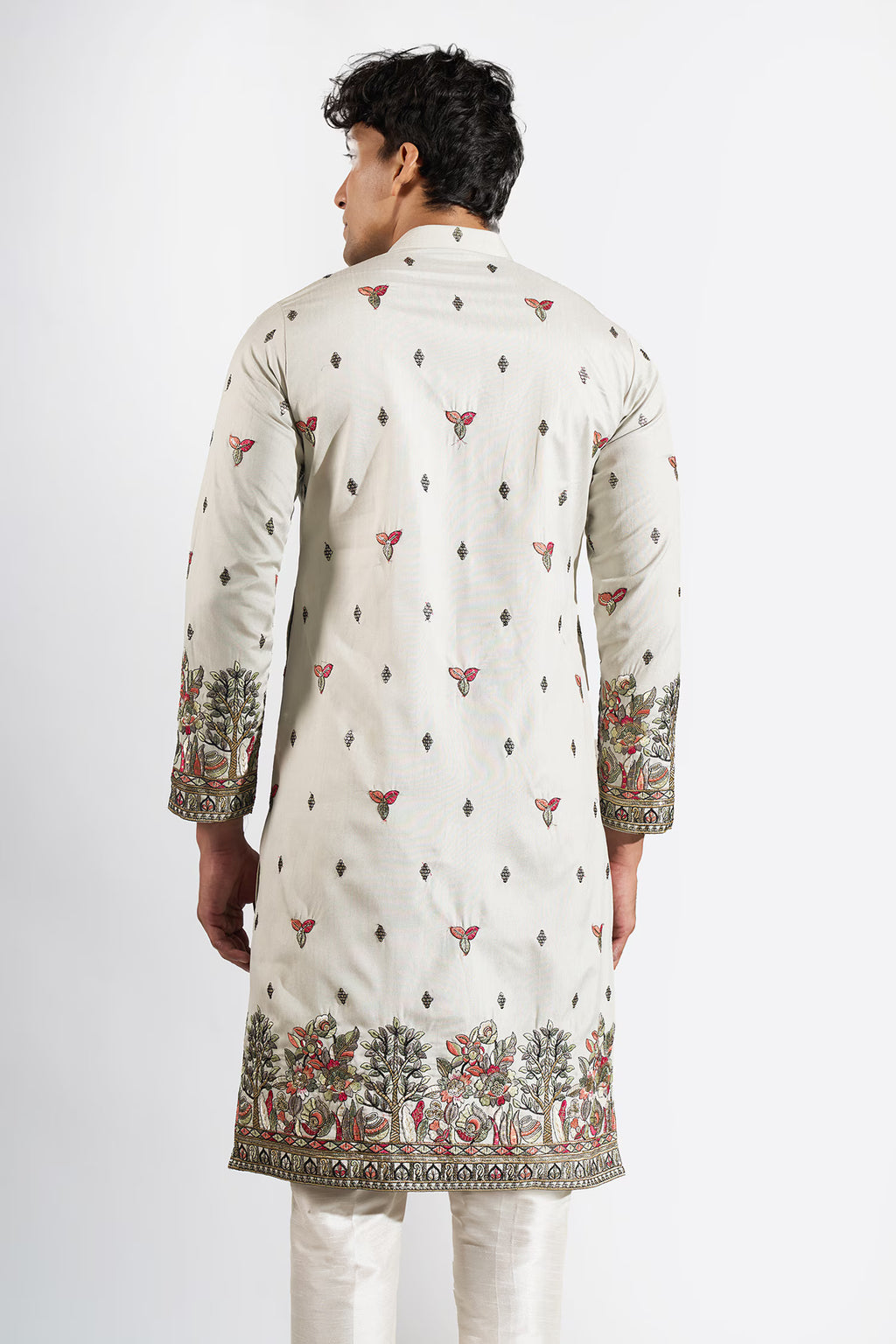 Sage Green Embroidered Kurta Set