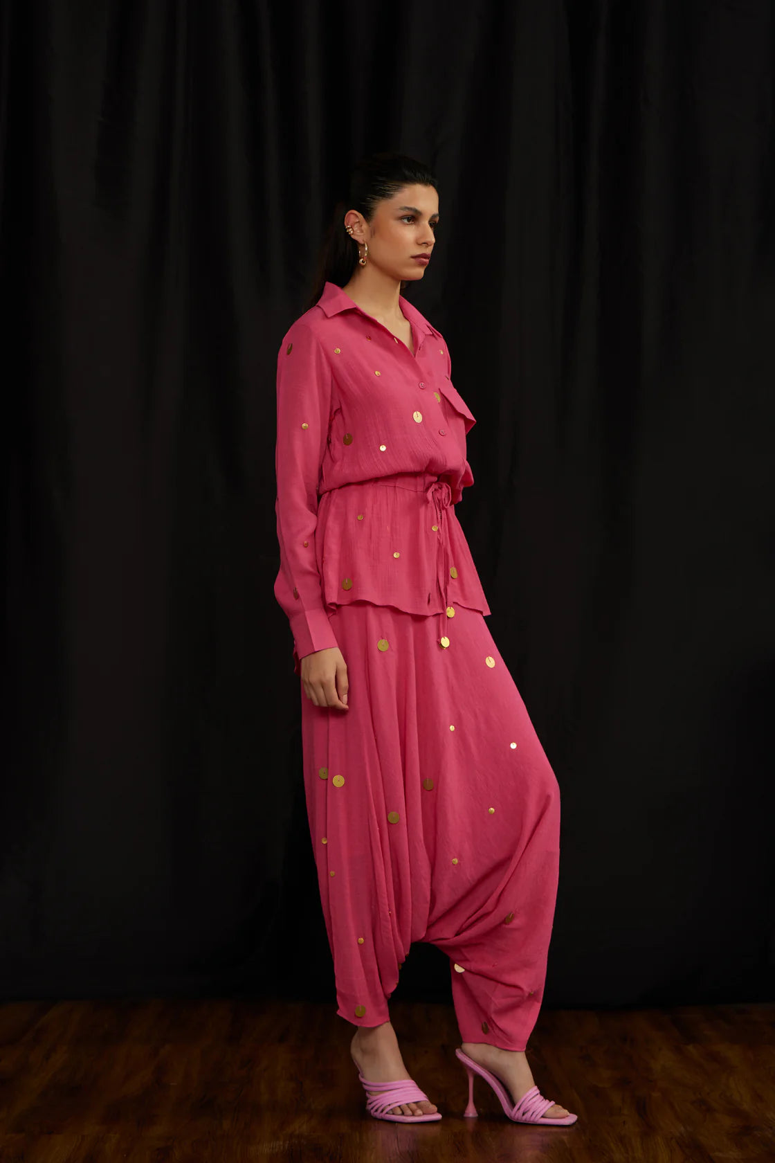 Drawstring shirt set