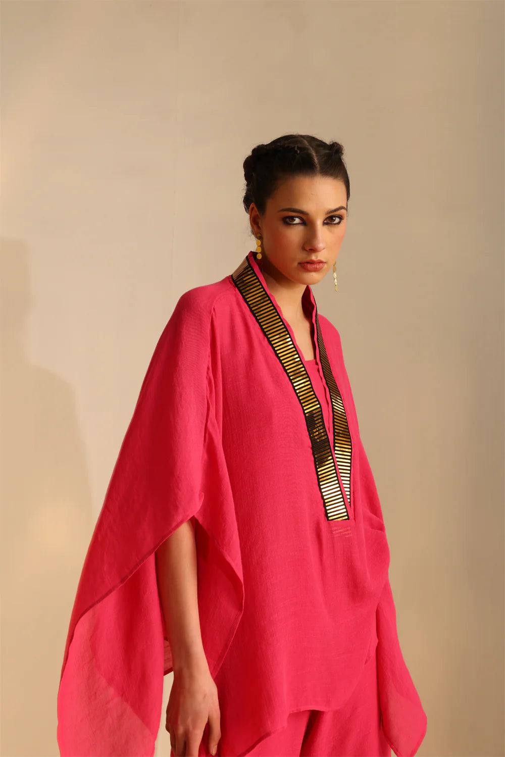 Multi-coloured yoke gather set