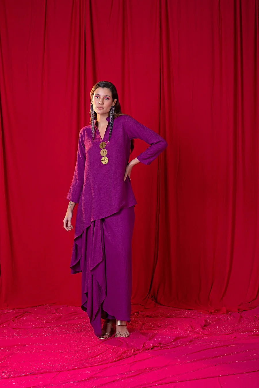 Asymmetric Tunic Twin Set