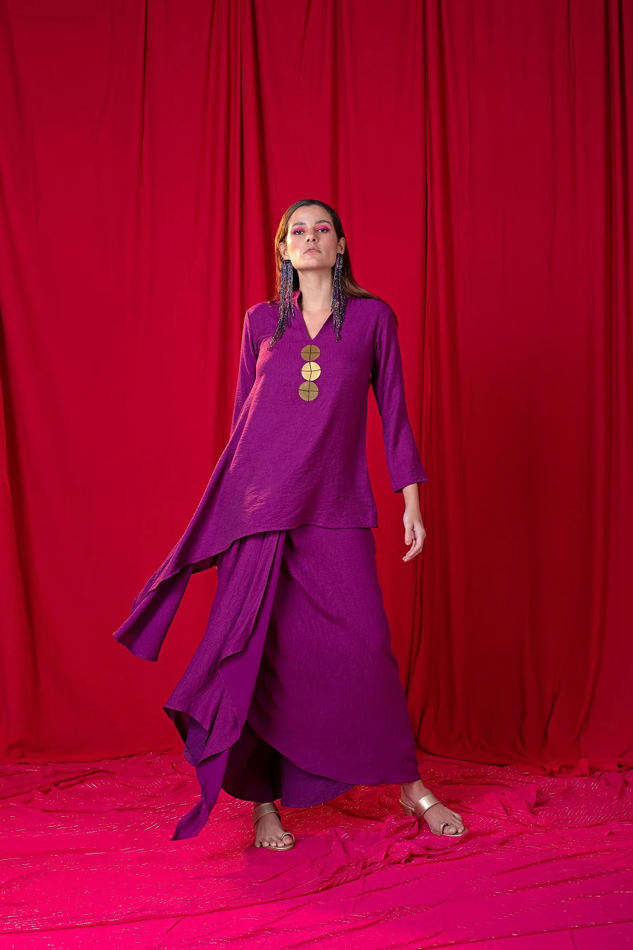 Asymmetric Tunic Twin Set