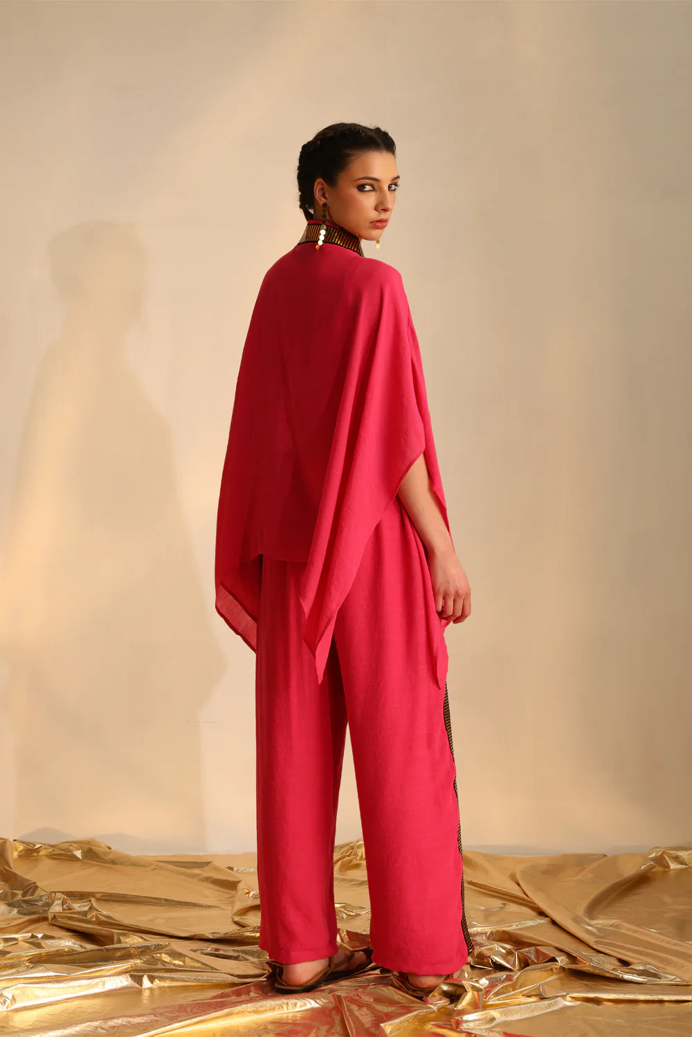 Multi-coloured yoke gather set