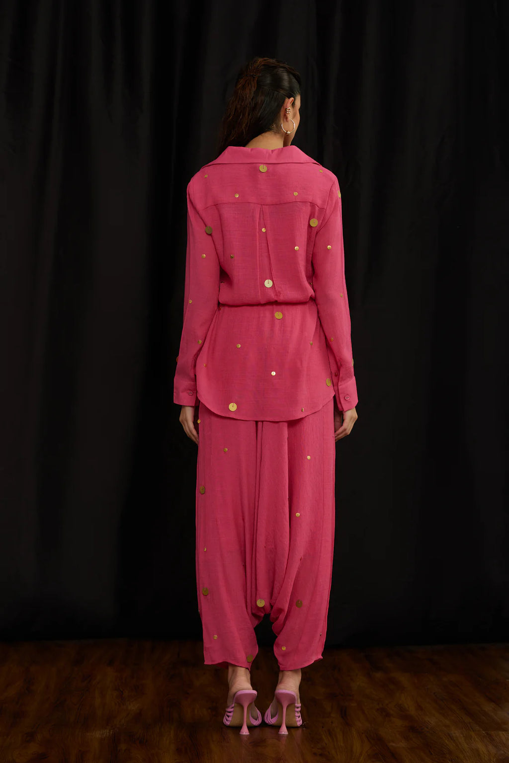 Drawstring shirt set