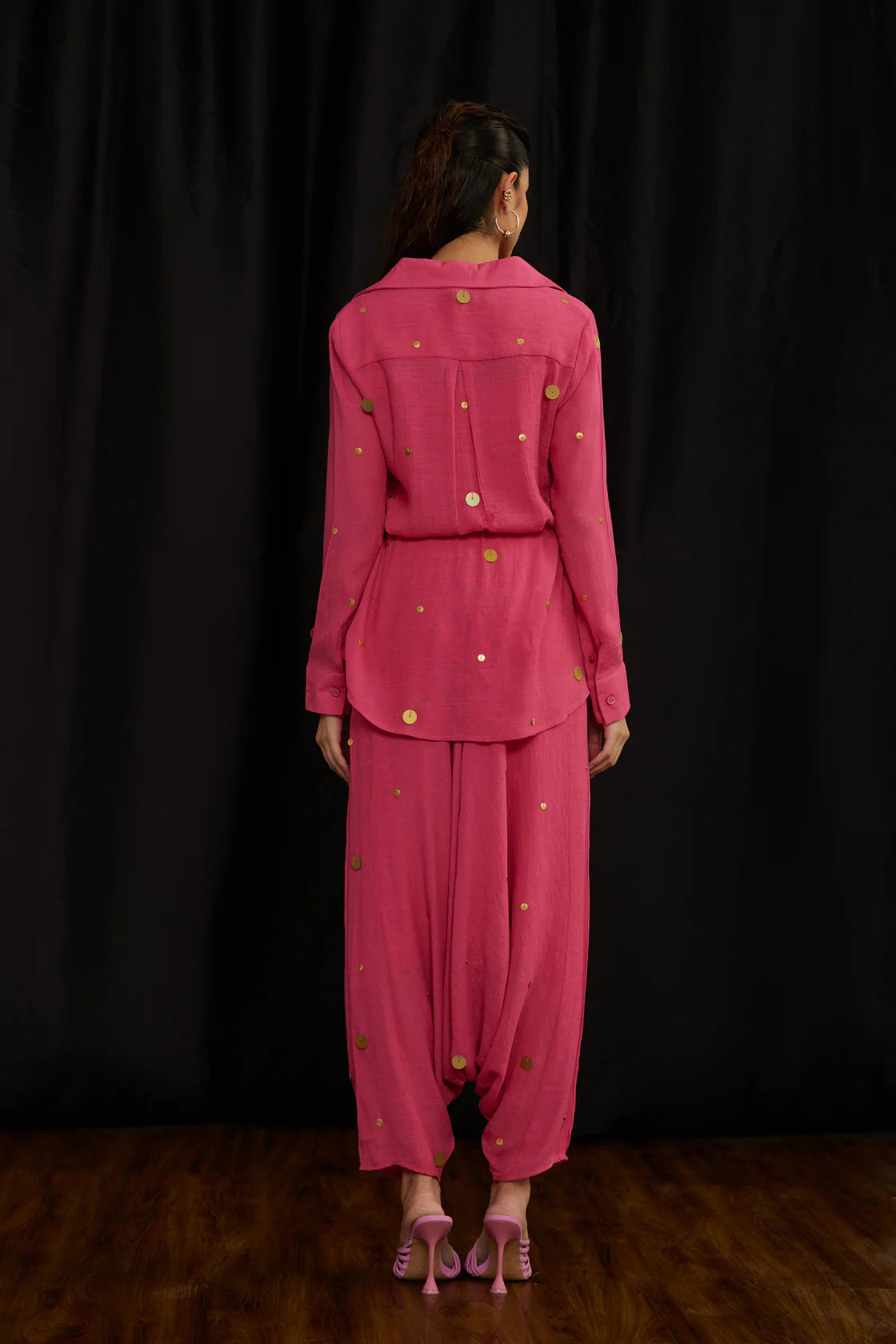 Drawstring shirt set