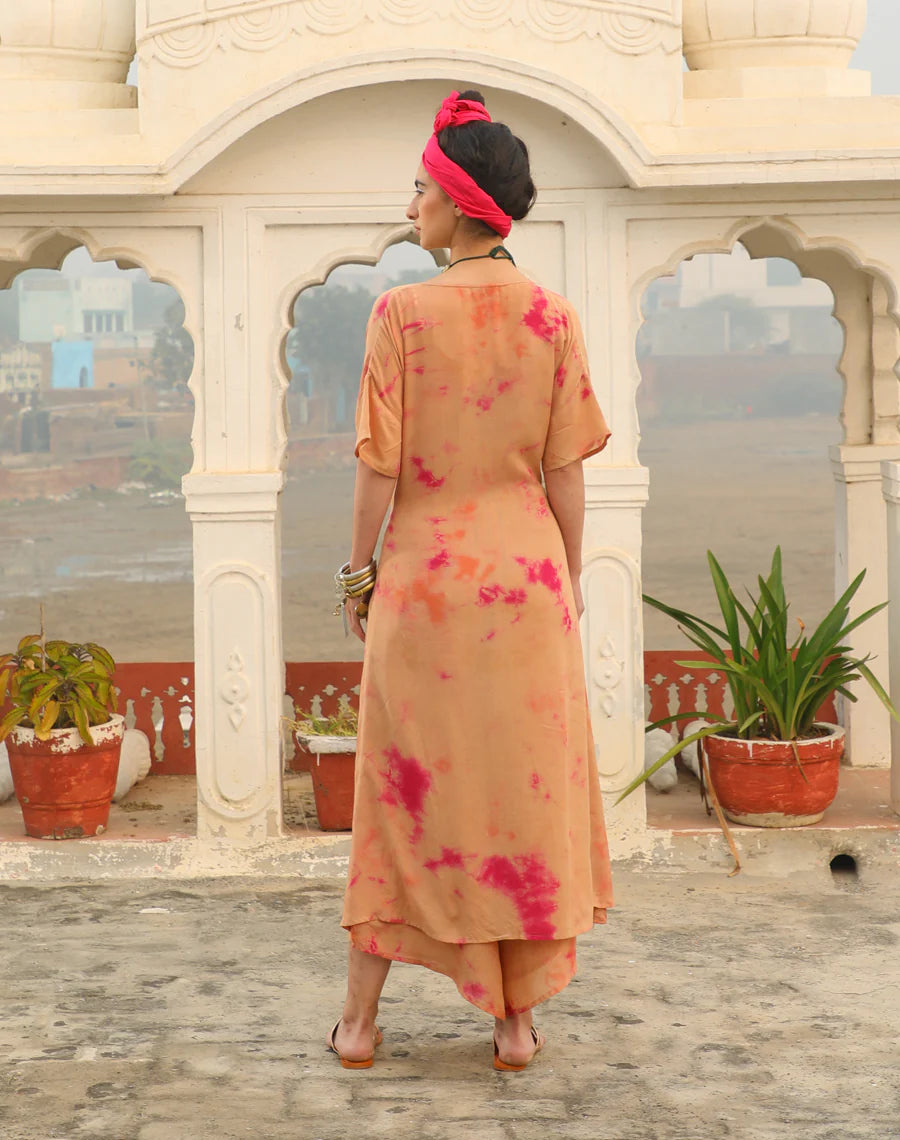 Bralet + Asymmetric Pants + Tying jacket