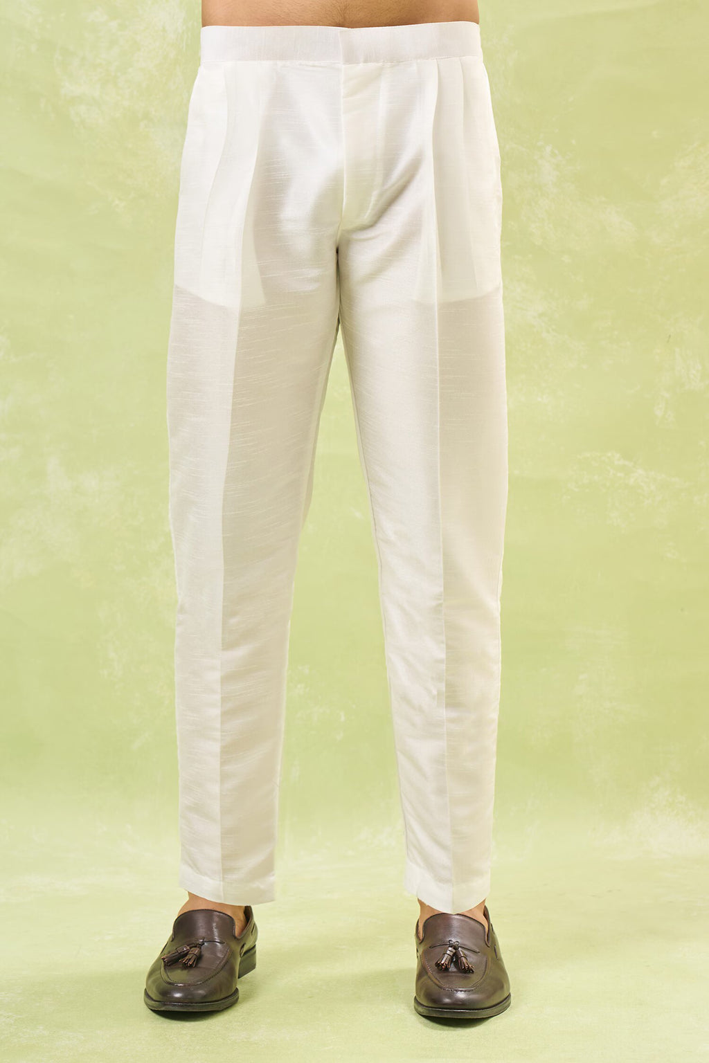 Off White Embroidered Kurta-Jacket Set
