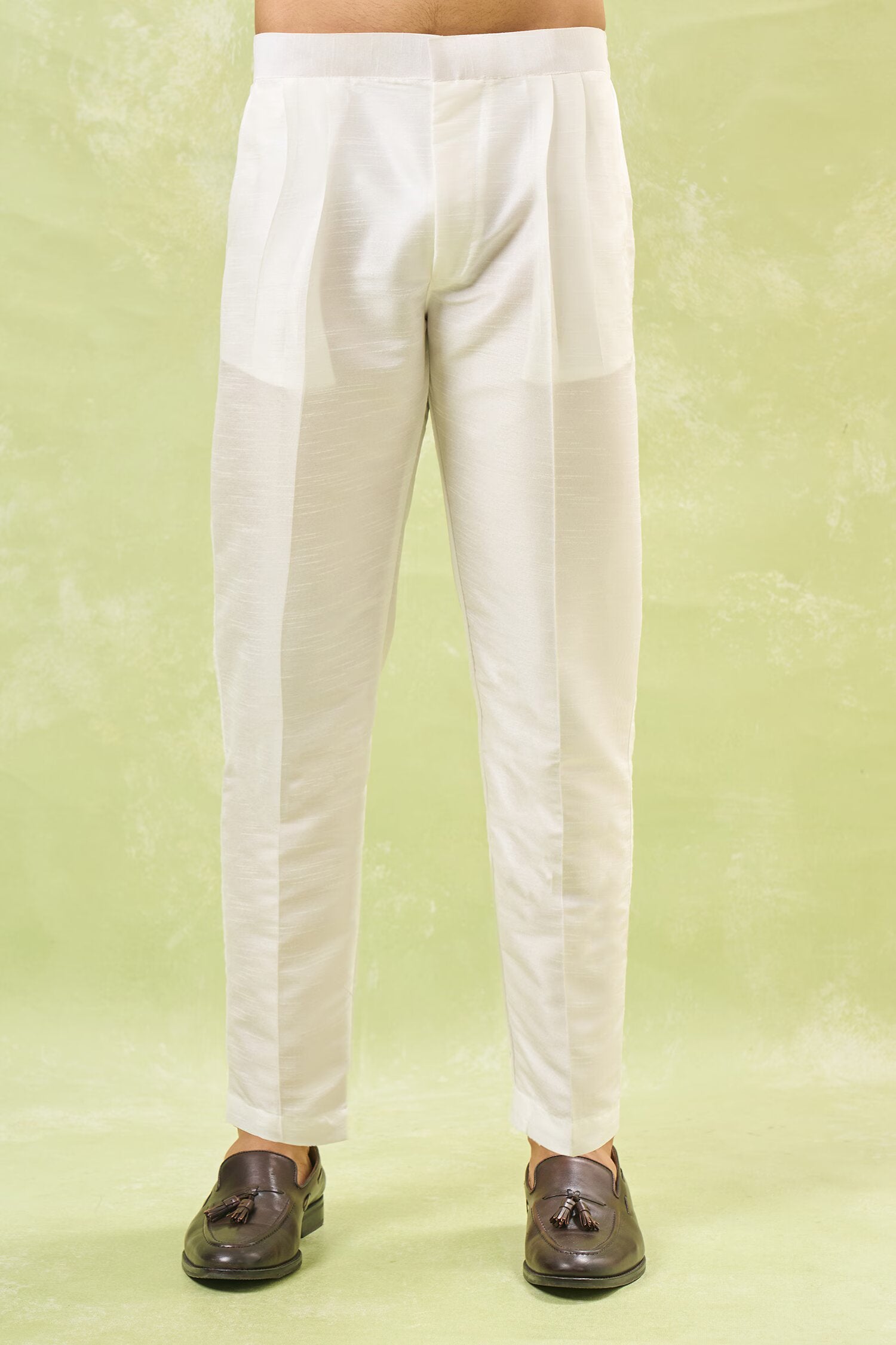 Off White Embroidered Kurta-Jacket Set