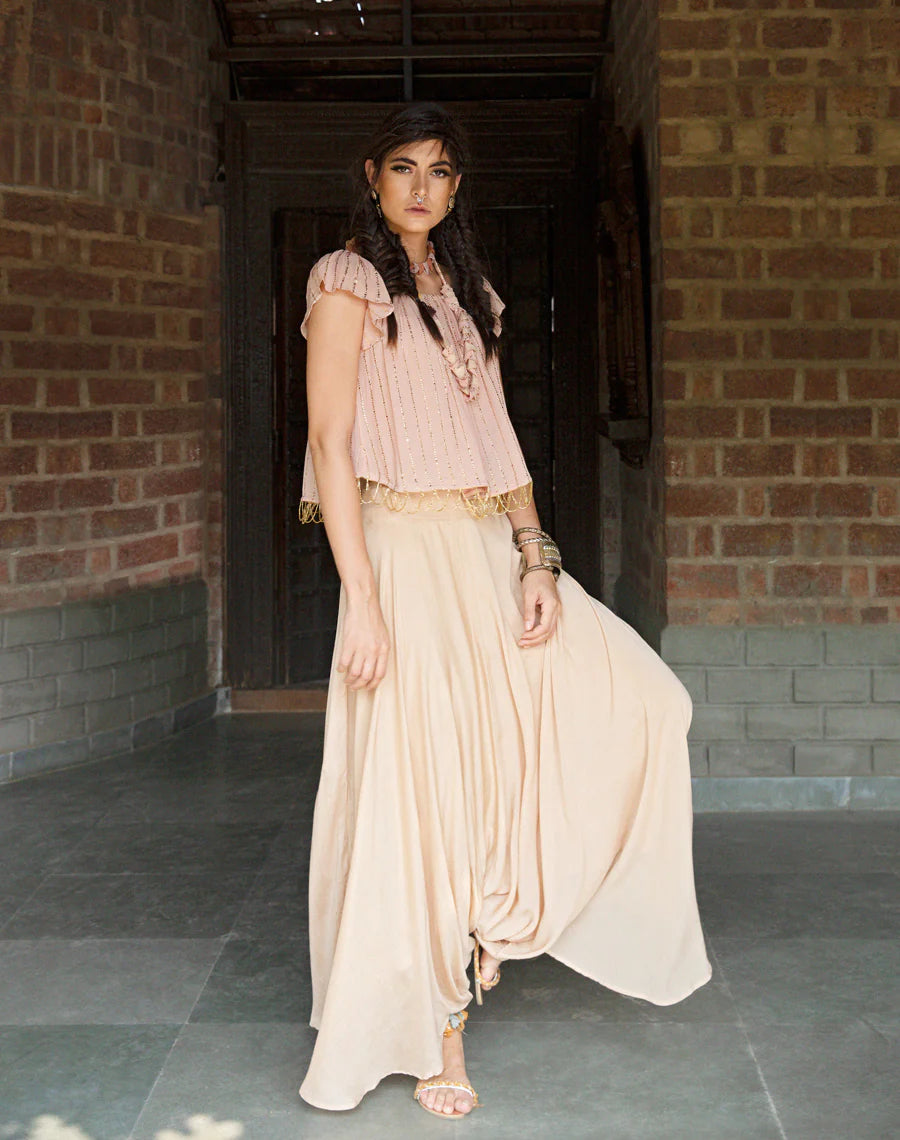 Top With Flare Pant