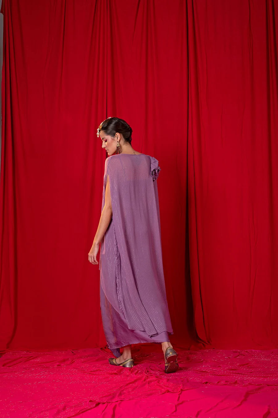 Asymmetric Kimono Twin set