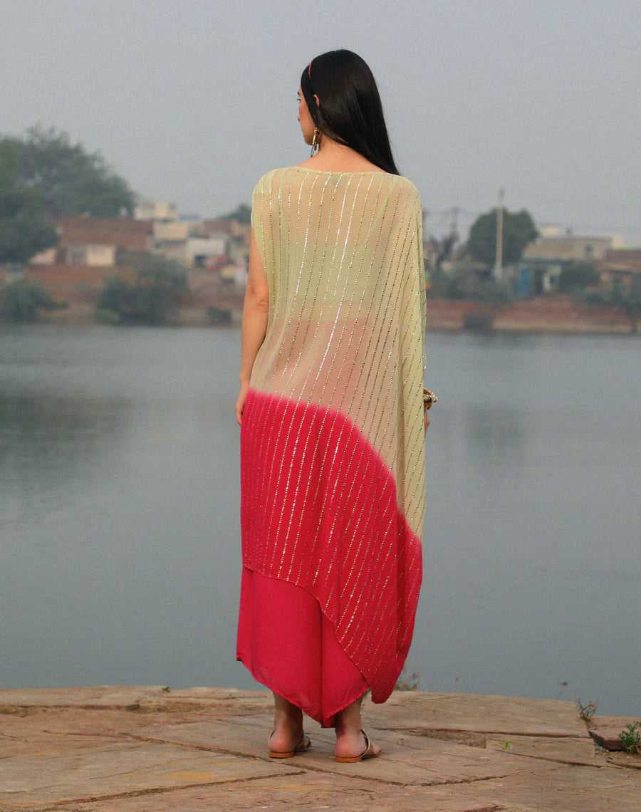 Shimmer Knot Kaftan set