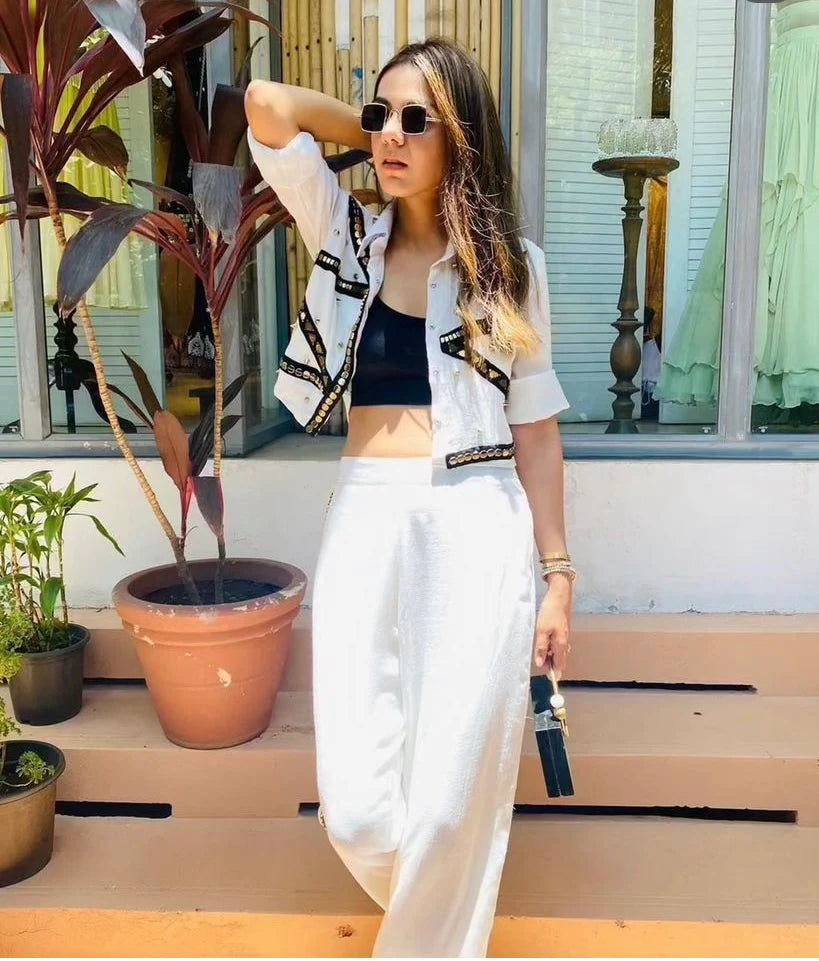 Metallic Crop Jacket