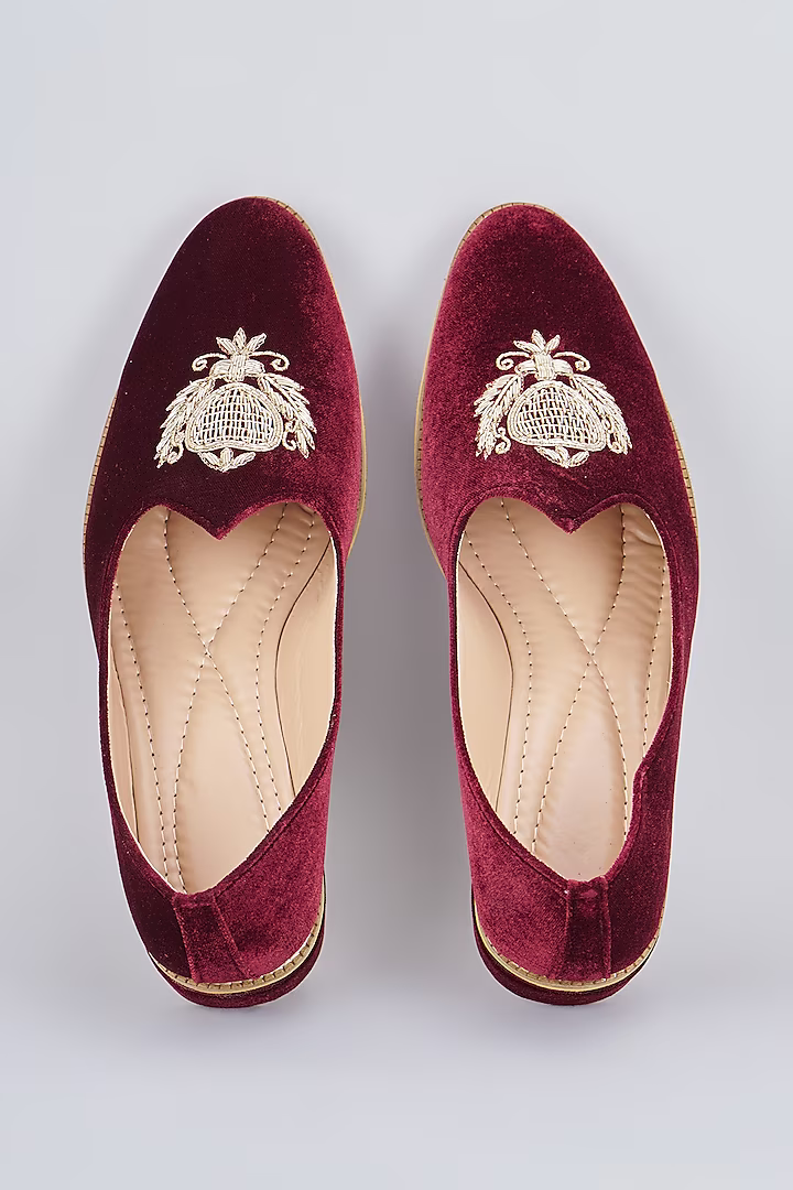 Ruby Crown Velvel Loafers