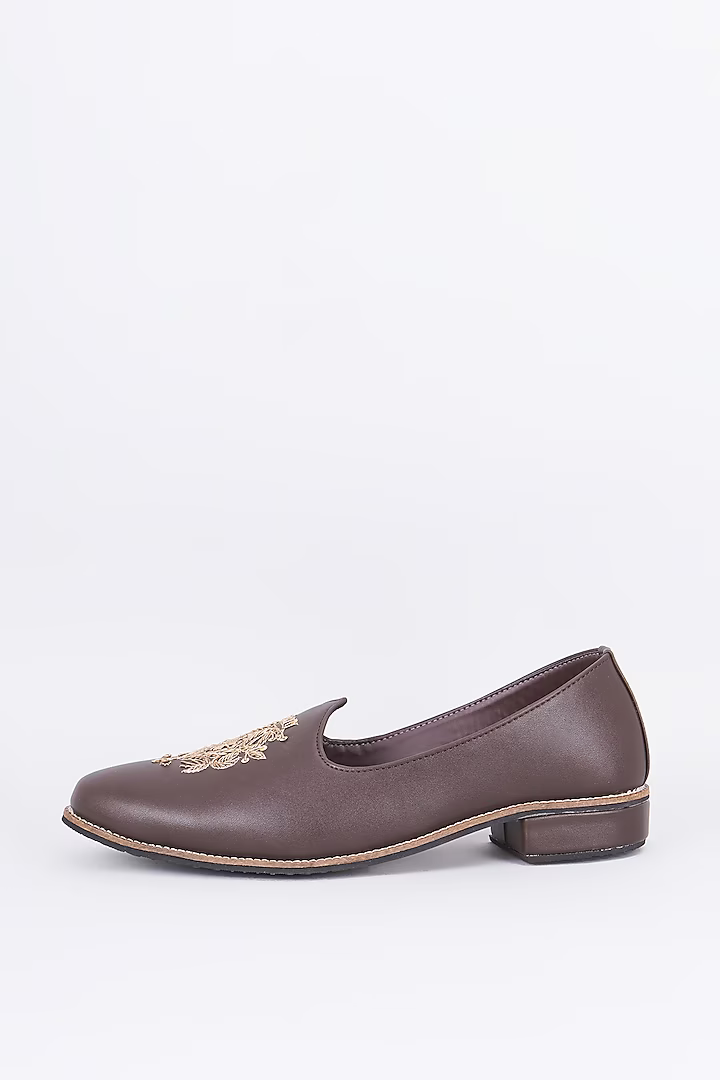 Bon Bon Crwon Leather Loafers