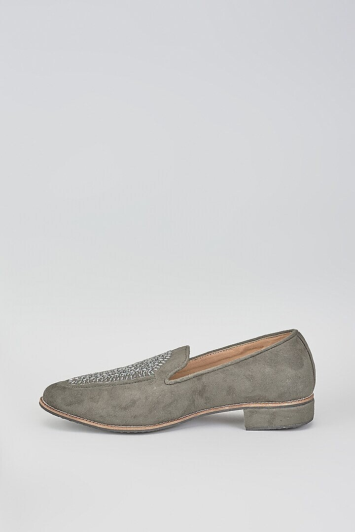 Gunmetal Tube Loafers