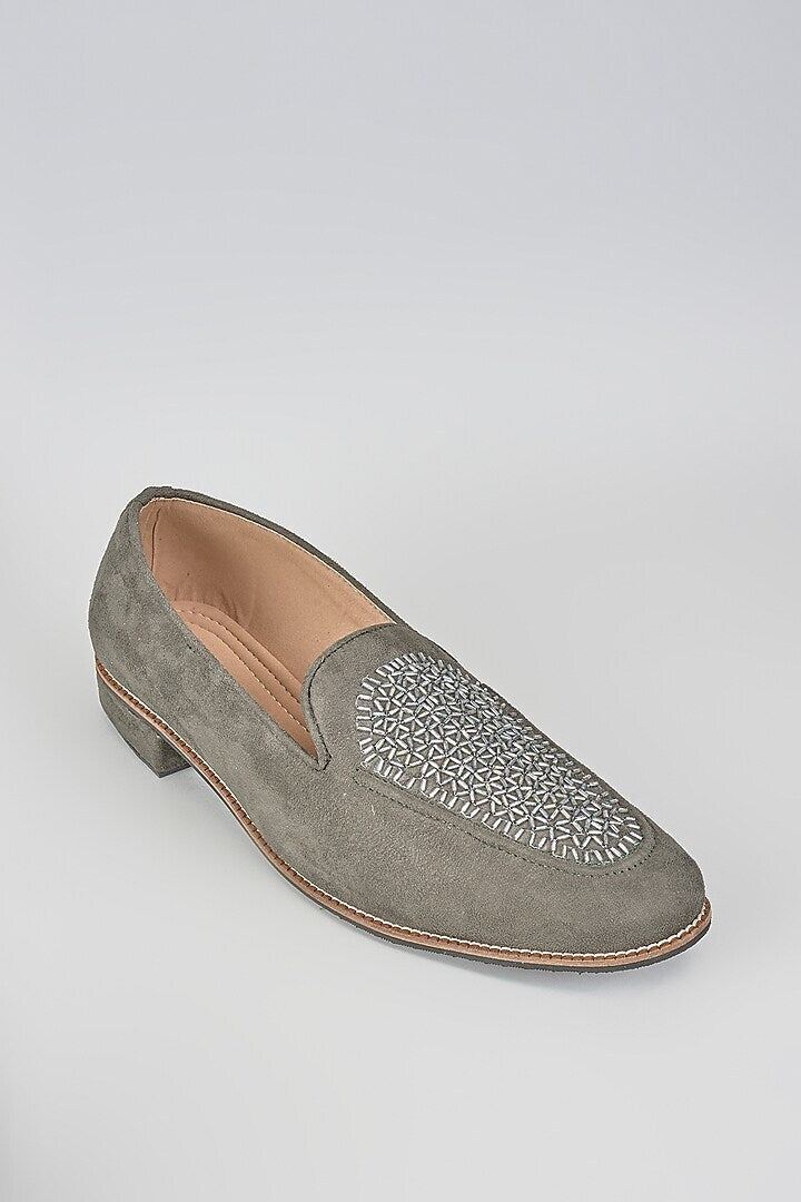 Gunmetal Tube Loafers