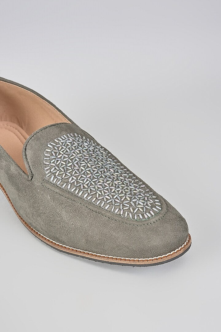 Gunmetal Tube Loafers