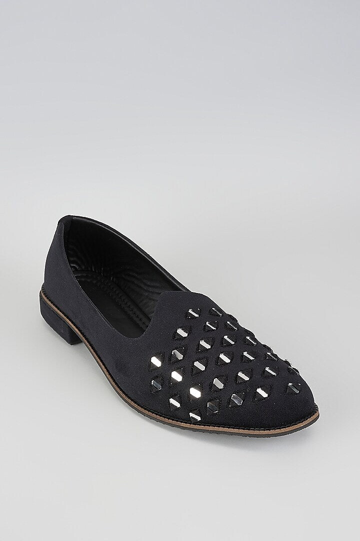 Coal Mirror Maze Loafers